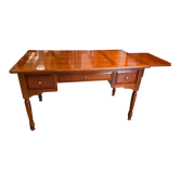 Cherry desk signed E. MENARD with retractable shelf Louis-Philippe