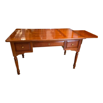 Cherry desk signed E. MENARD with retractable shelf Louis-Philippe