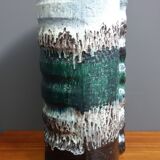 Green and white floor vase by Dumler & Breiden 1970s