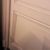Haussmannian door 83x220 with old glazed transom frame 102x300 chassis