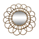 Miroir rotin années 70