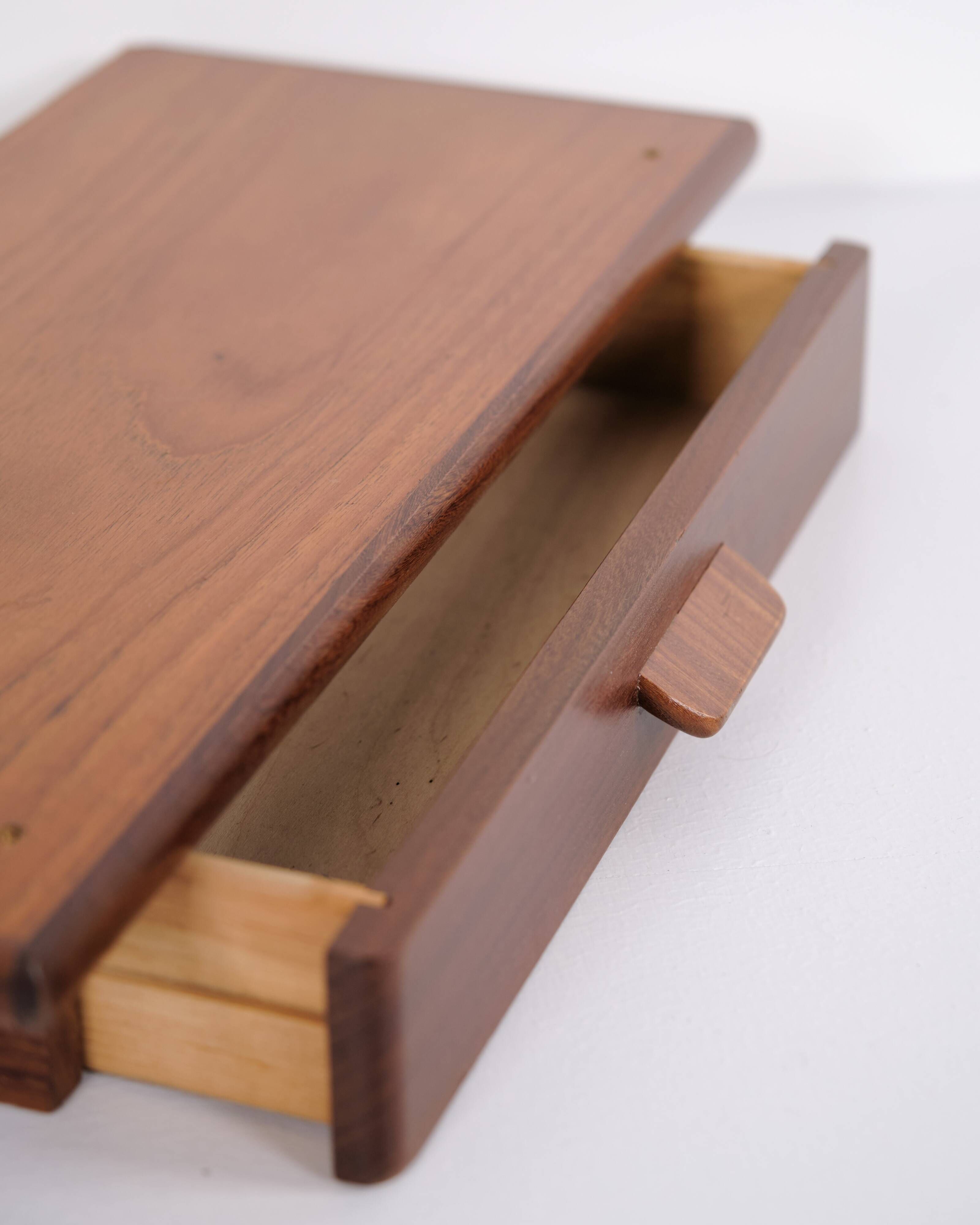 Floating shelf with drawer - Teak - Poul M. Volther - 1960s