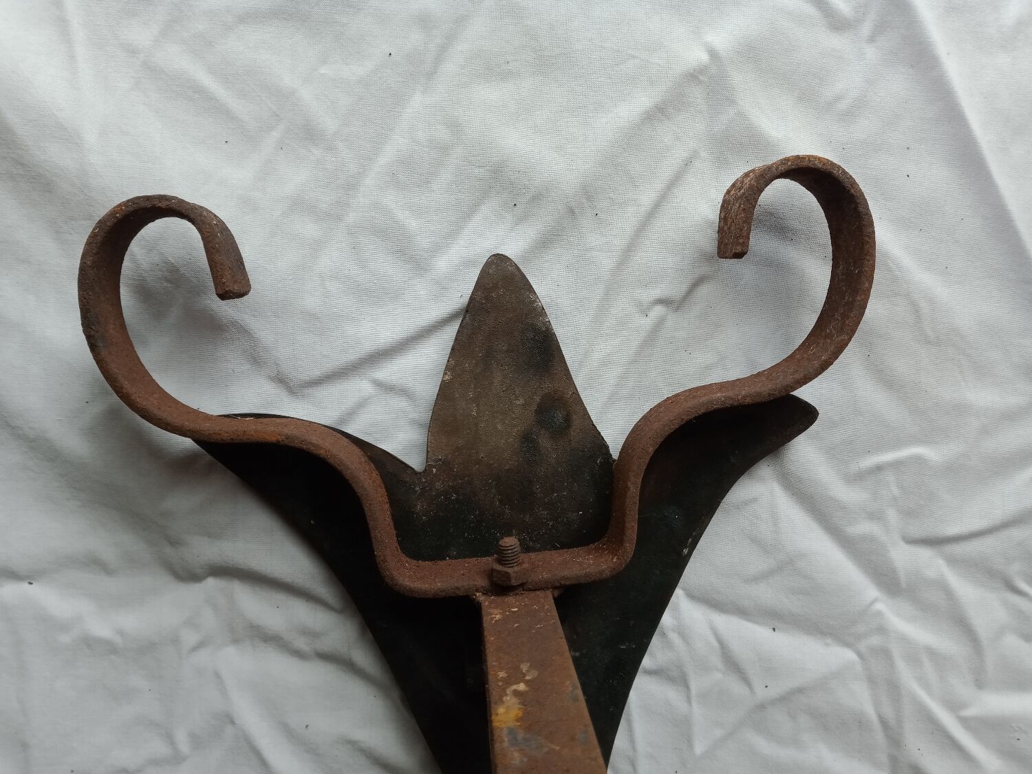 Bronze lily andirons