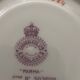 Duo of cup and saucer adderleys england bone china purple décor