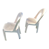 Paire de chaises Stamp Henry Massonnet vintage