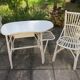 Bureau rotin et sa chaise