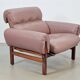 Vintage Teak Leather Armchair from Coja, Netherlands, 1960s