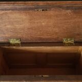 Mini carved oak chest