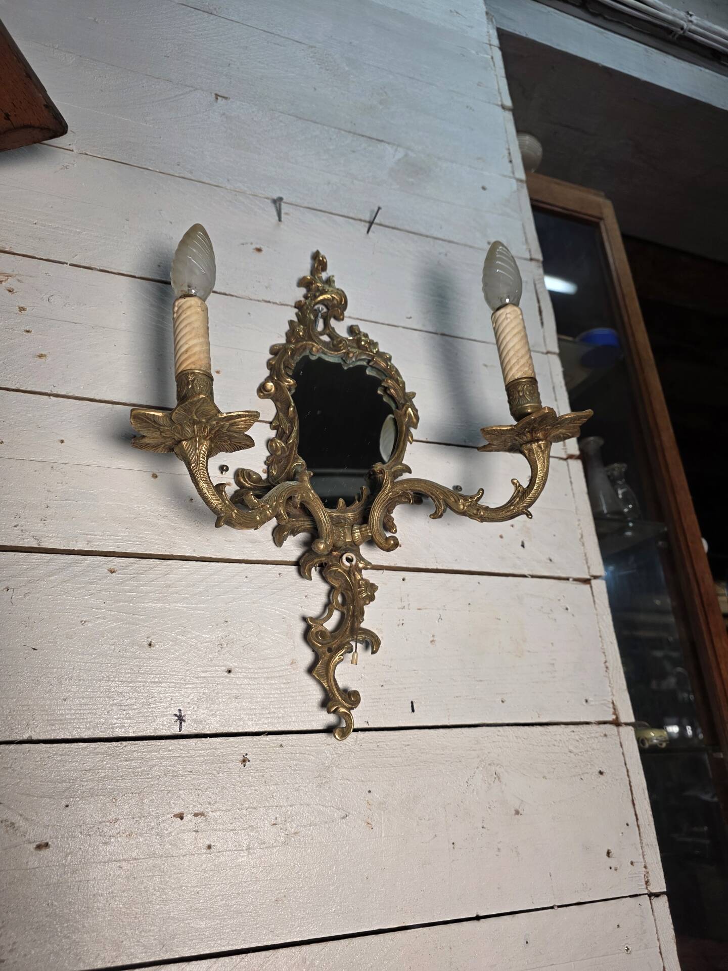 Applique miroir style Louis XV 
