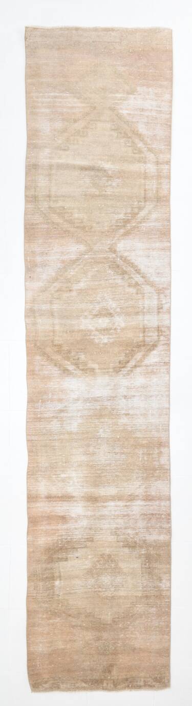 3x12 1958s Antique Vintage Runner Rug, 78x394Cm