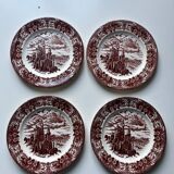 Antique Ironstone Plates Neuschwanstein Castle