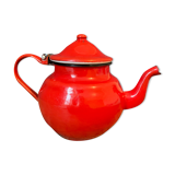 Enamelled teapot