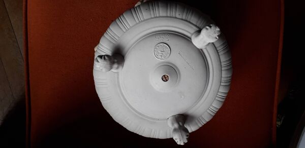 Pot très rare en grès fin signé Sarreguemines de la fin du XIX siècle