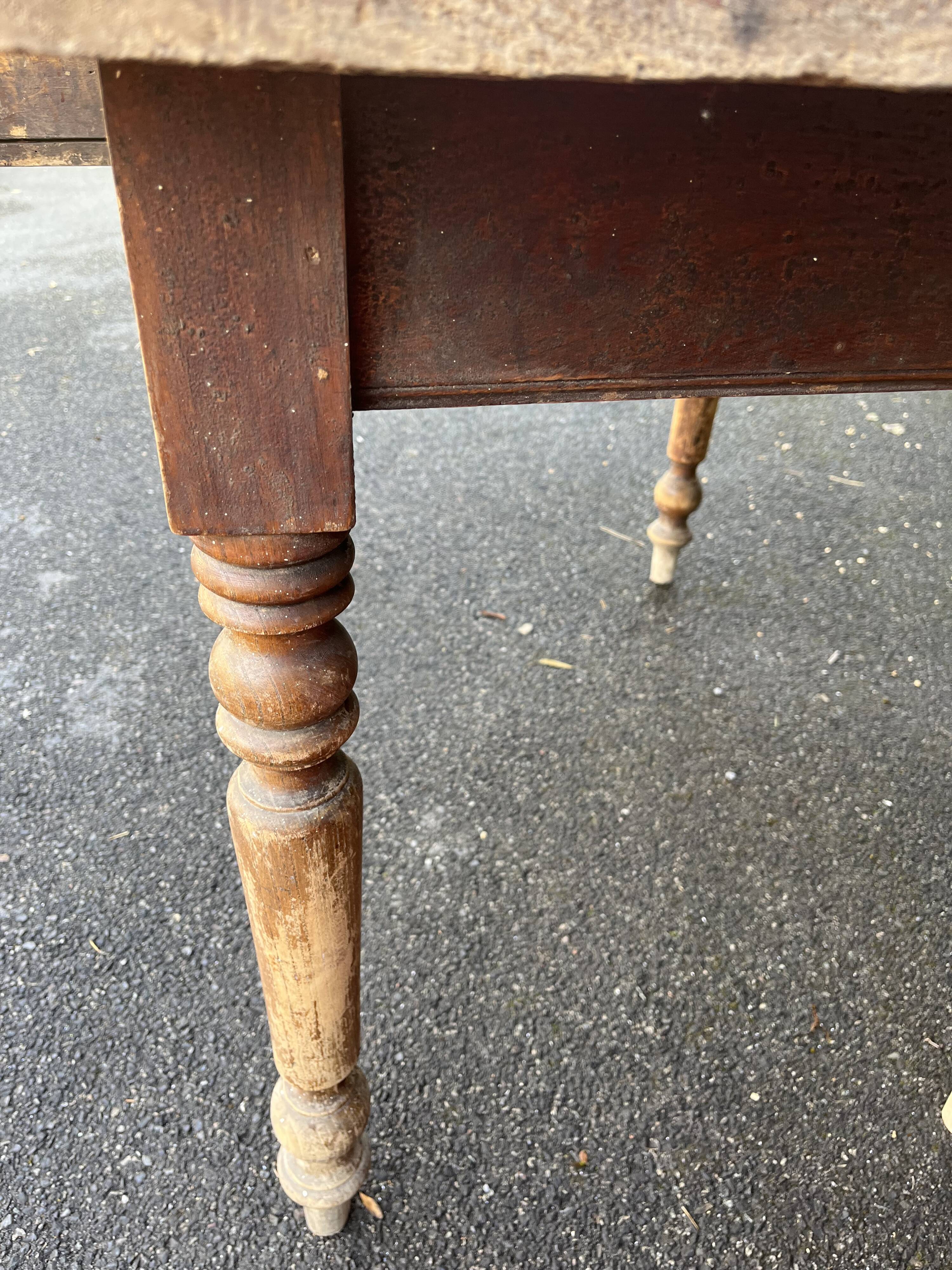 Old farmhouse table