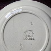 Antique Art Deco plates from the 1930s by Badonviller and Labrut brothers.