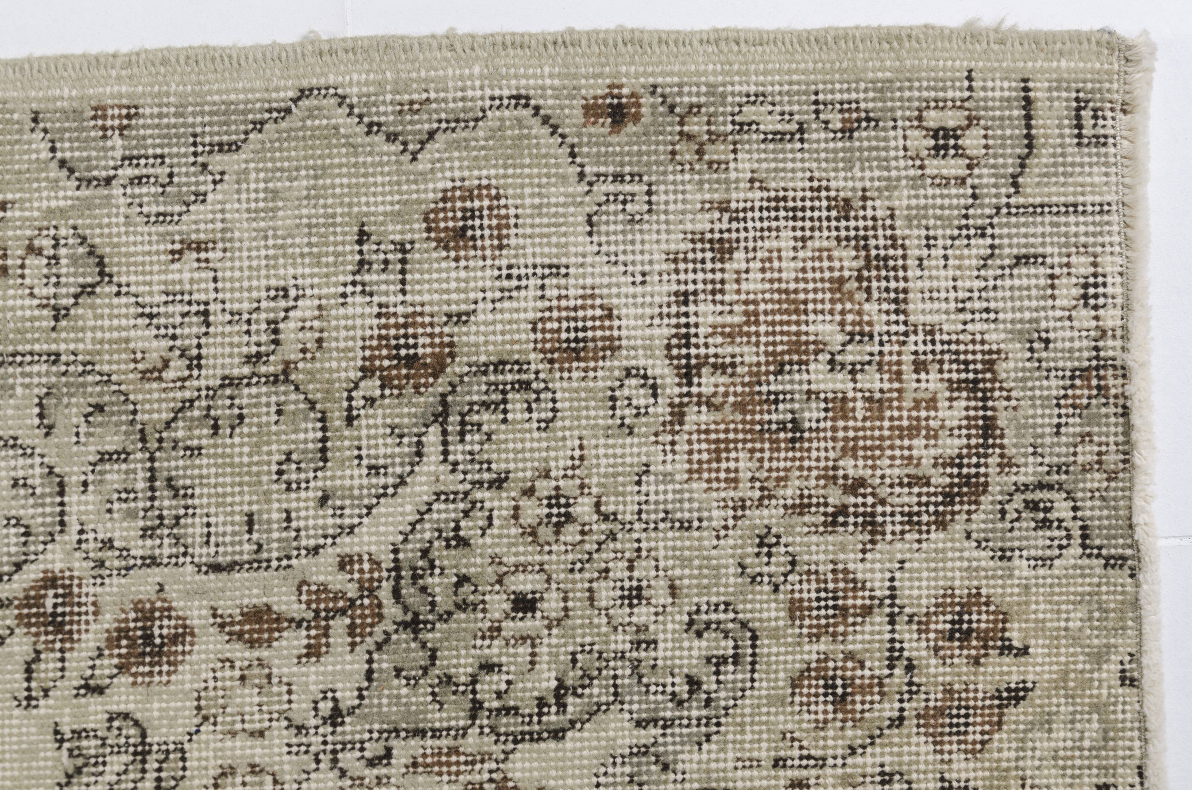 Grey Oushak Area Rug