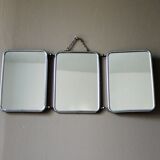 Barber vintage triptych mirror 48x21cm