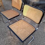 Pair of Chairs Marcel Breuer Cesca B32 italy