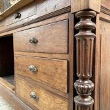 Drapery oak counter 1900