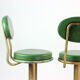 Tabourets de bar en métal et cuir, Tchécoslovaquie années 50