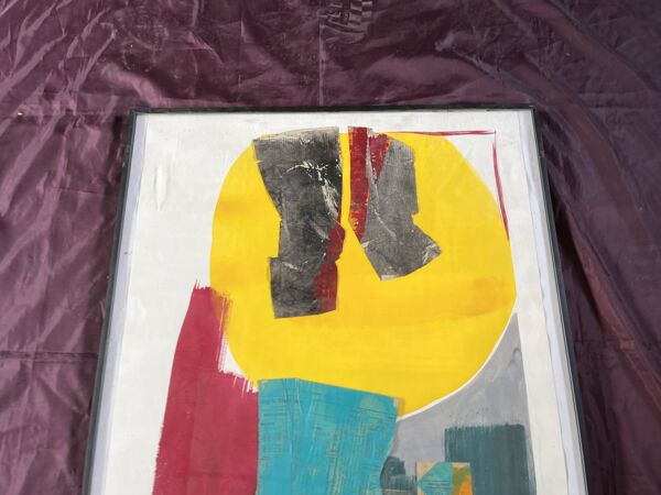 Composition abstraite contemporaine multicolore