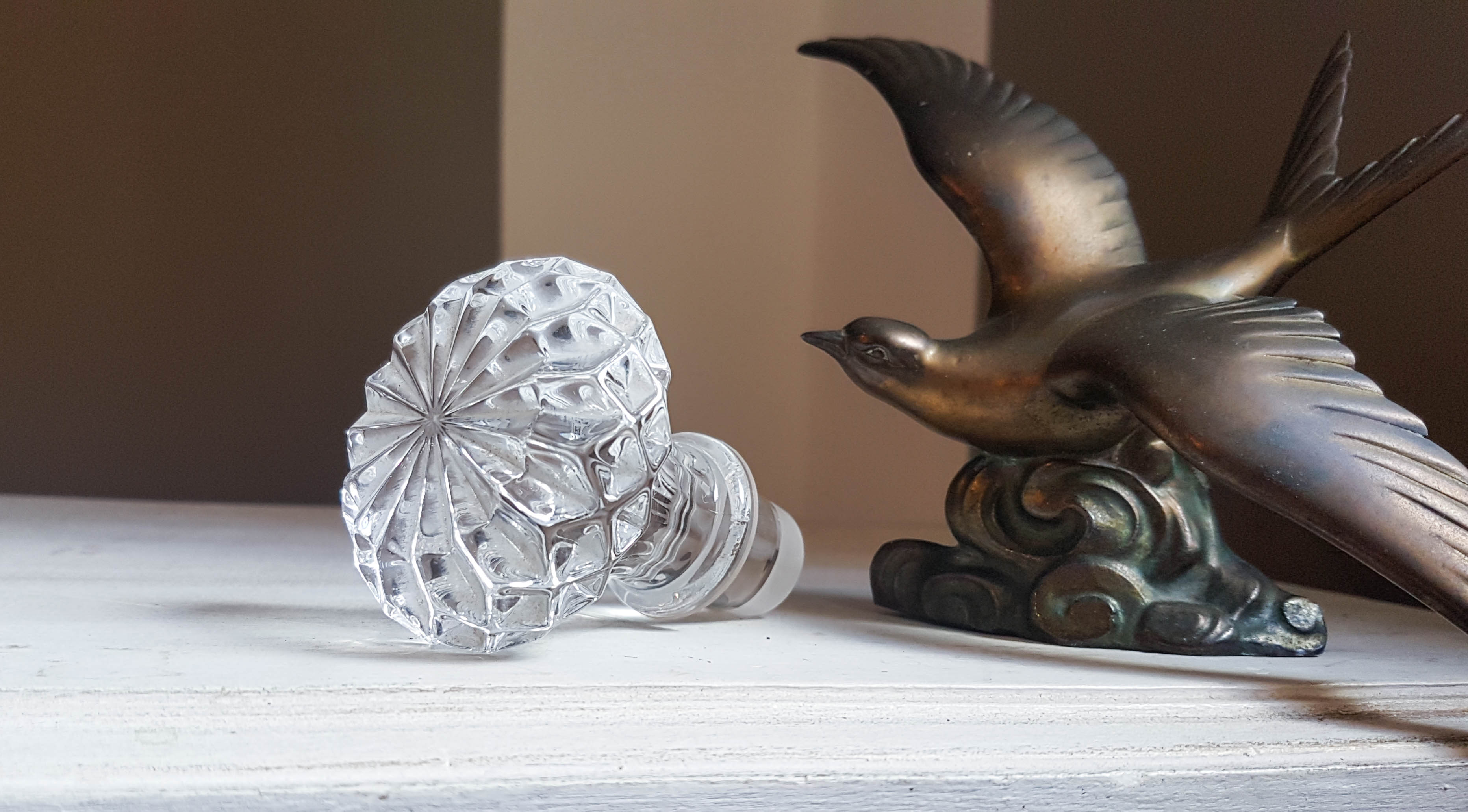 Longchamps crystal decanter carafe