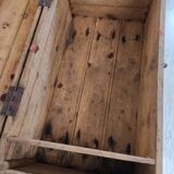 Old wooden workshop box