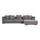 Canapé d’angle malmo mélange gris, design scandinave