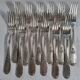 12 SOH Silver Metal Table Forks