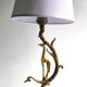 Naturalist Art Nouveau lamp from the early 20th century.