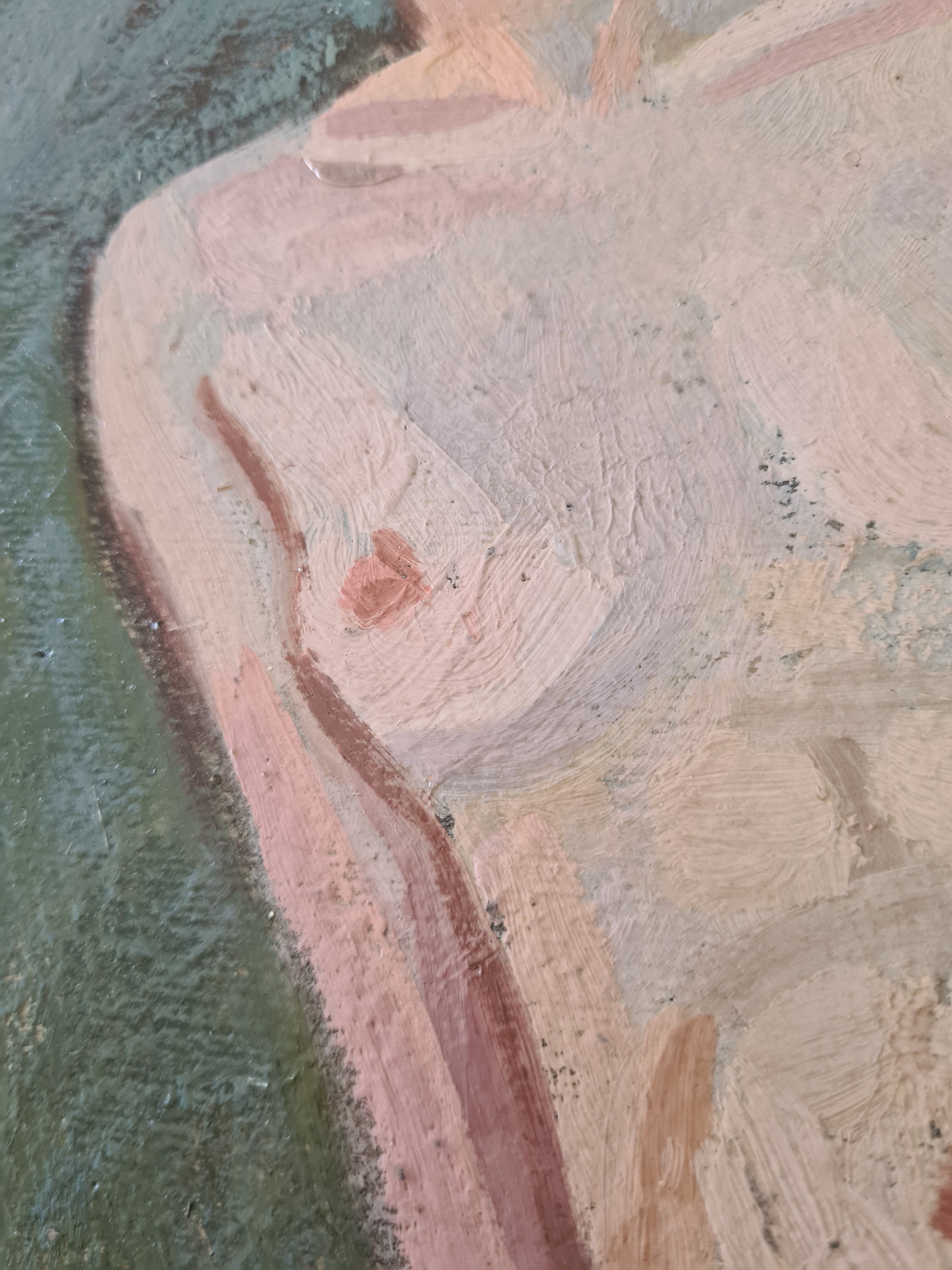 Portrait of a nude on a stool 1923