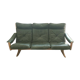 Soda Galvano 3 seater sofa in leather and ash