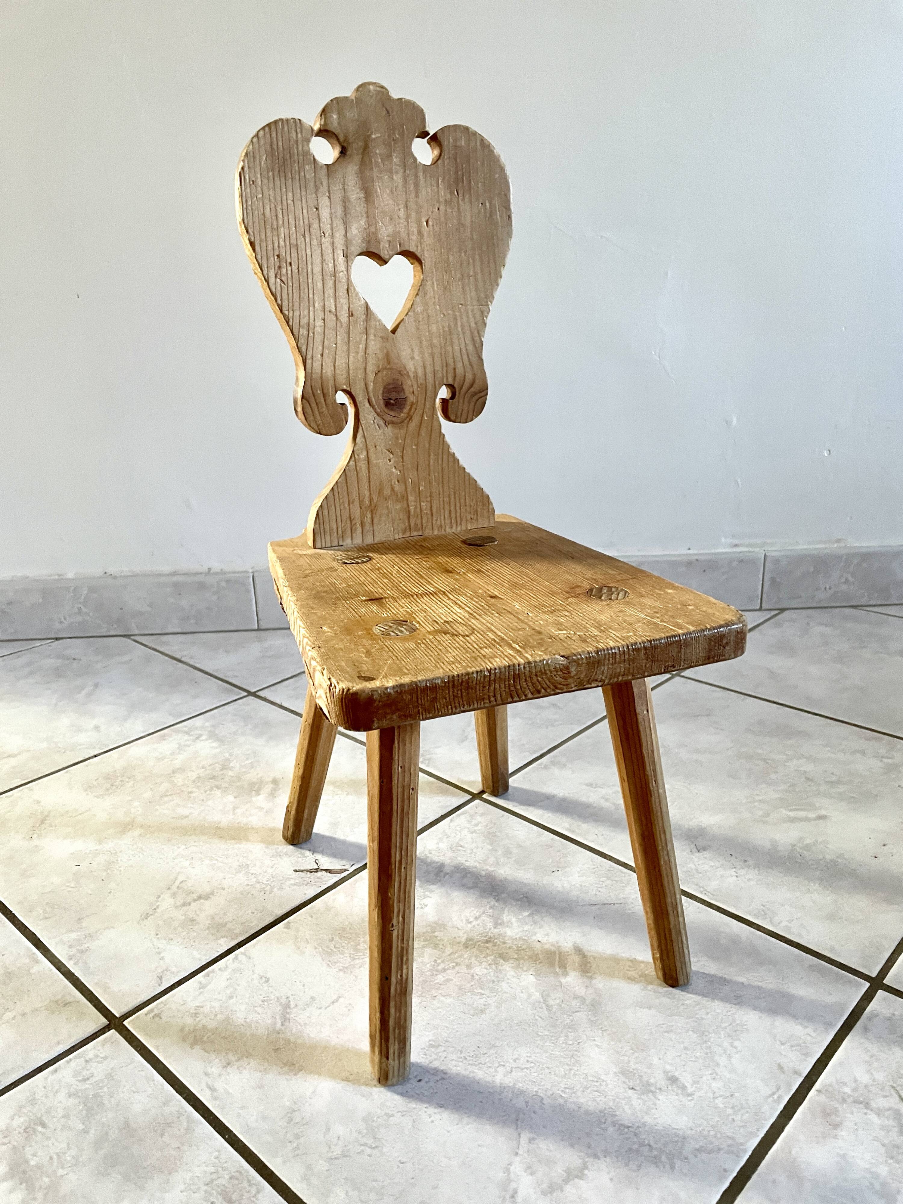 Rustic children's chair