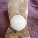 Vintage Italian alabaster bookends "Tennis Ball"