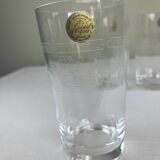6 engraved glasses