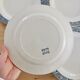 Set of 4 Vintage iron earth flat plates, old crockery