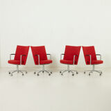 Erik Jørgensen “Partner” chairs by J. Foersom & P. Hiort-Lorenzen, set of 4, Denmark, 1970s
