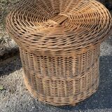 Corbeille à linge en rotin