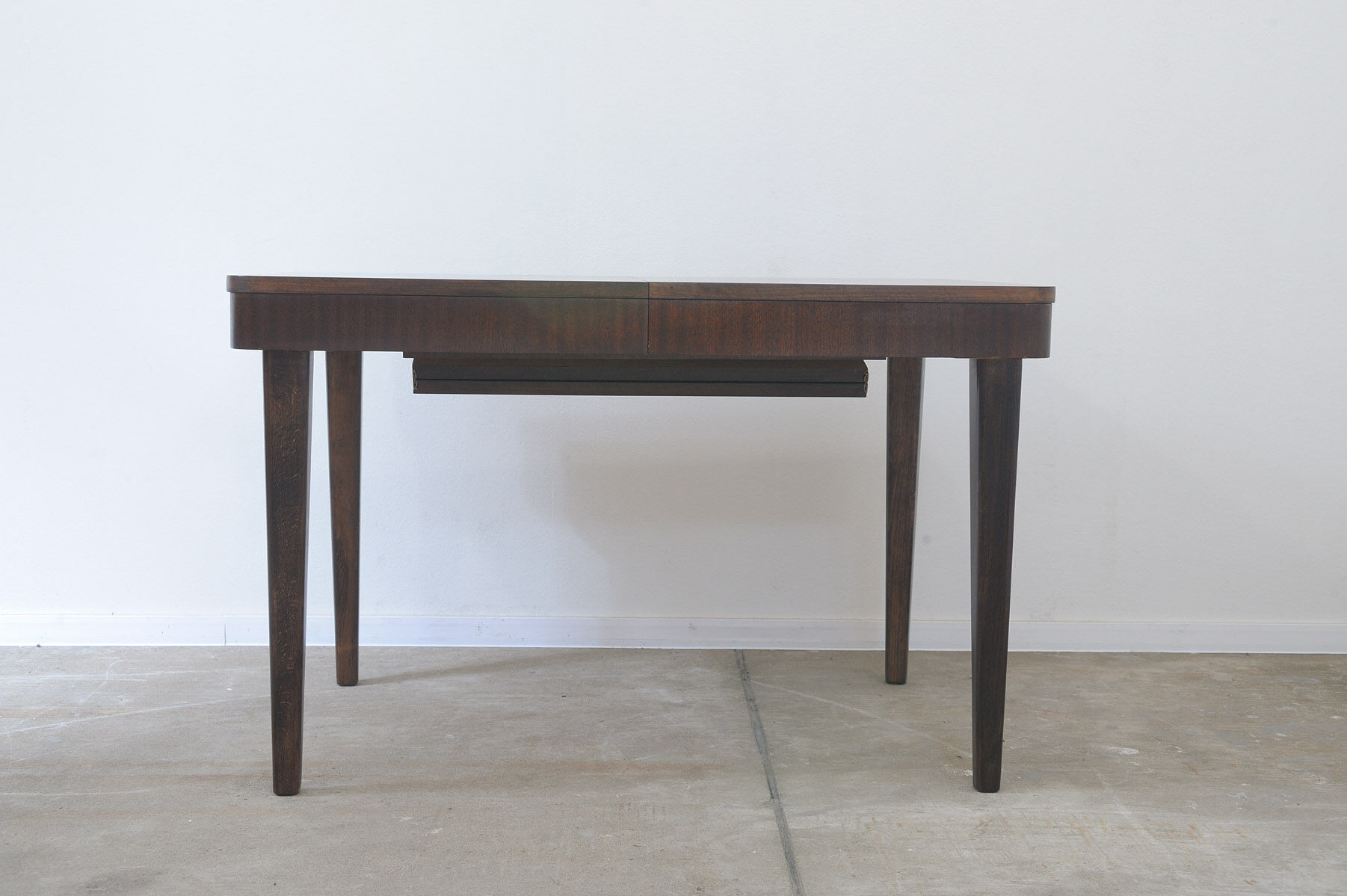 Fully renovated walnut folding dining table by Setona, 1950s