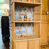 Rattan shelf