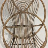 Rattan shell chair