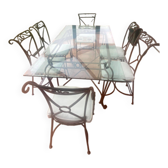 Table et 6 chaises Roche Bobois