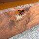 Carved wooden storage bench – rustic Savoyard style