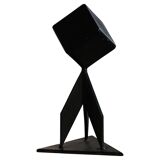 Abstract decorative Scandinavian metal sculpture from the mid-20th century, around the 1950s.