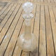 Ancienne carafe à vin en verre style art déco