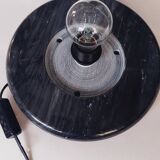 Murano glass and marble cone lamp, vintage design from the 1970s/80s