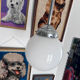 Globe opaline art déco brasserie
