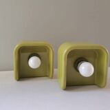 Pair of guzzini wall lights by makio hasuike