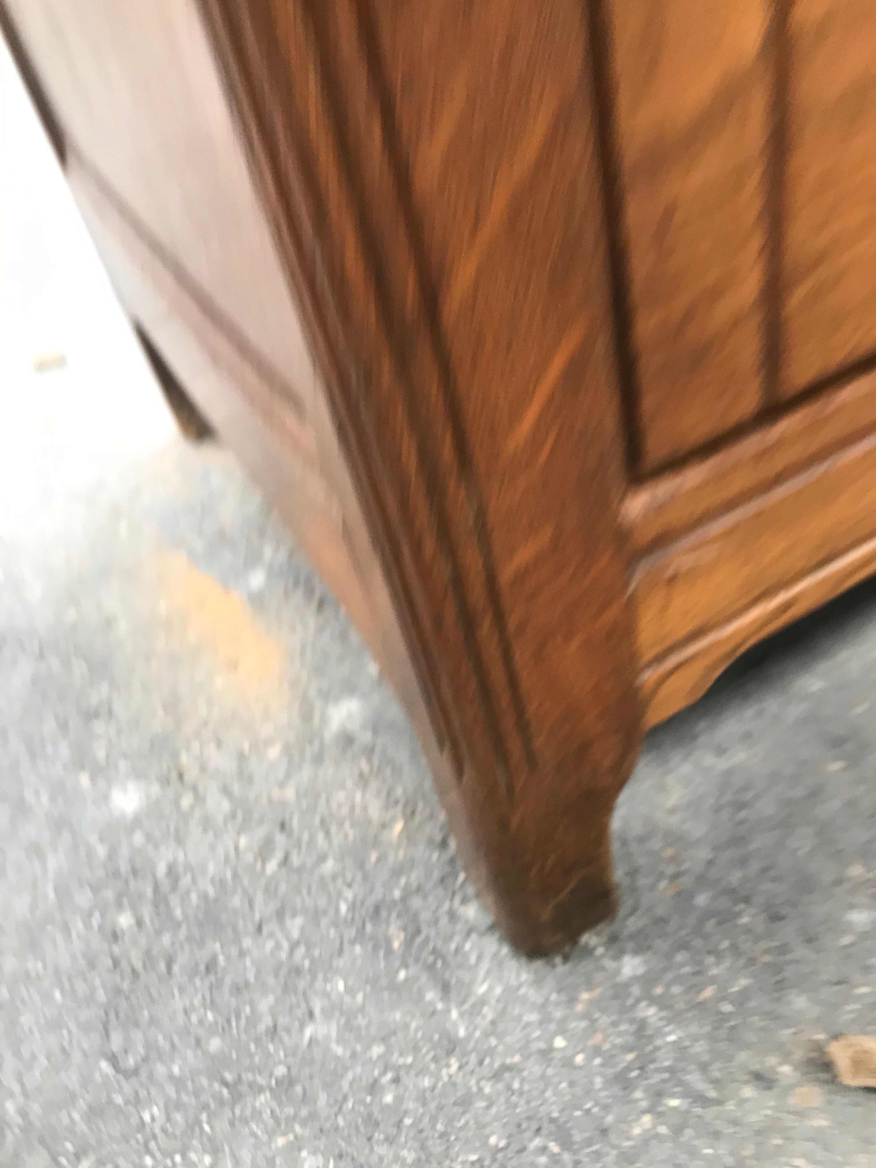 Art deco solid oak chest of drawers