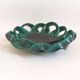 Fruit bowl or woven ceramic pocket tray signed Ceramid 1960s Diameter 32.3 m